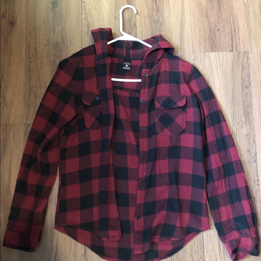 Black and red flannel